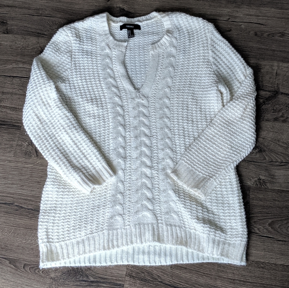Forever 21 white Sweater